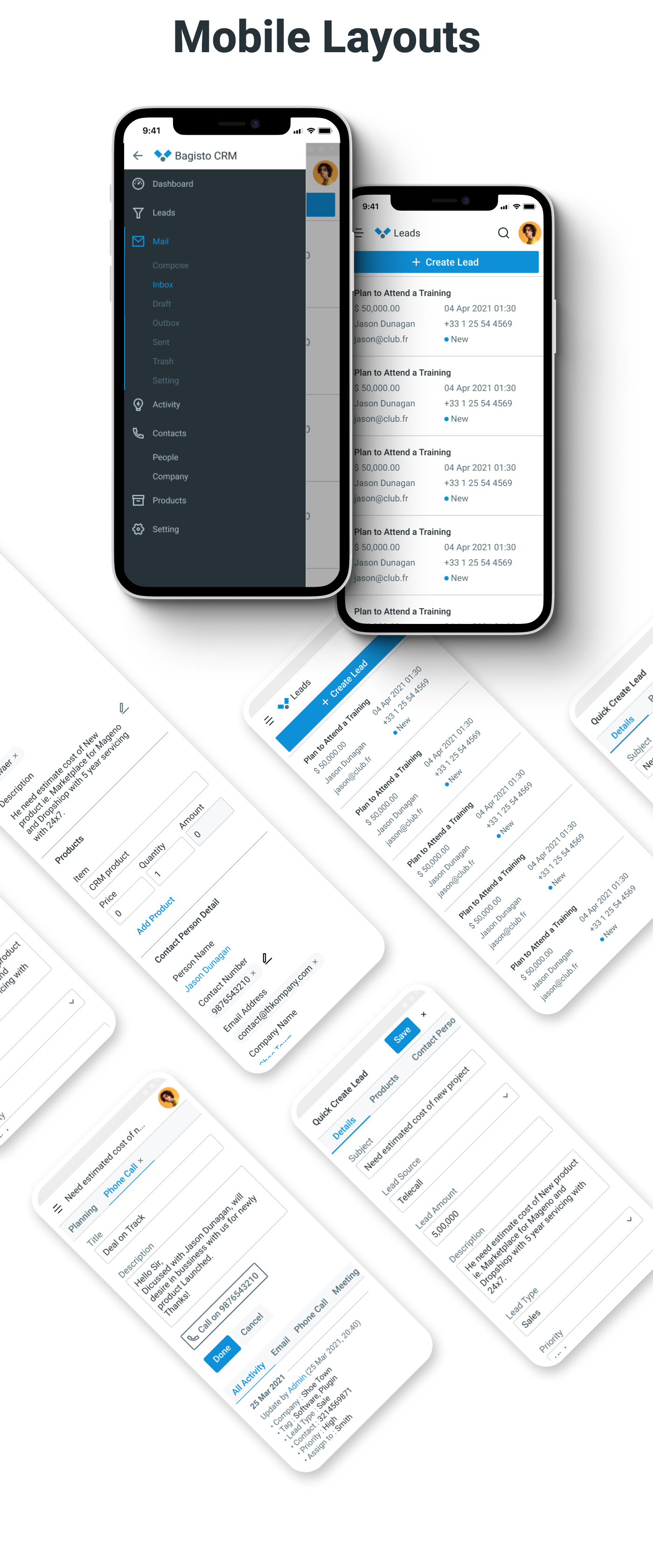 Krayin Mobile Layout