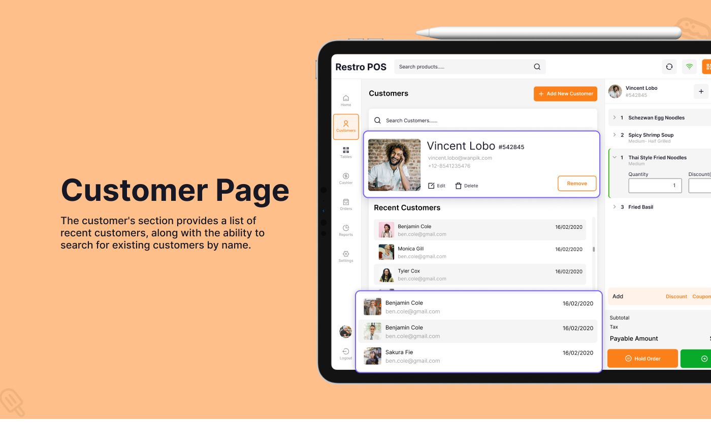 Customer Page