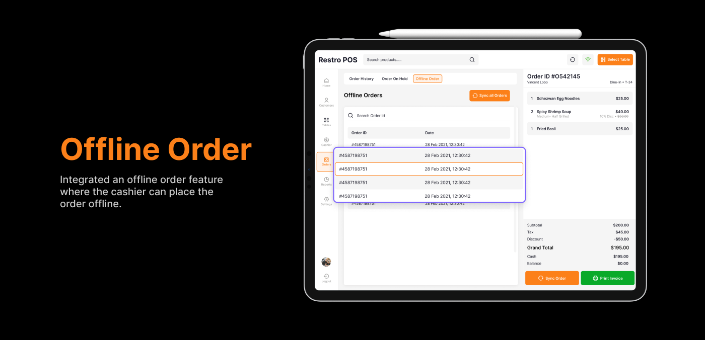 Offline Order