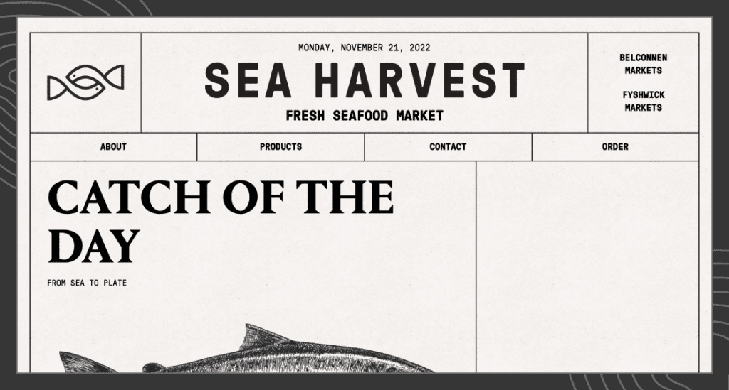Sea Harvest | Retro design trend.