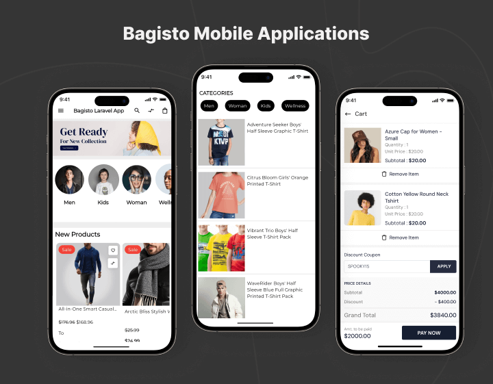 Bagisto Mobile Applications