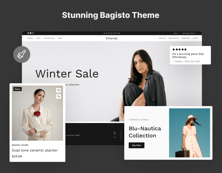 Stunning Bagisto Theme